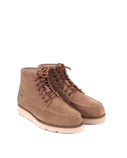 Sebago Brown Suede Boots for men
