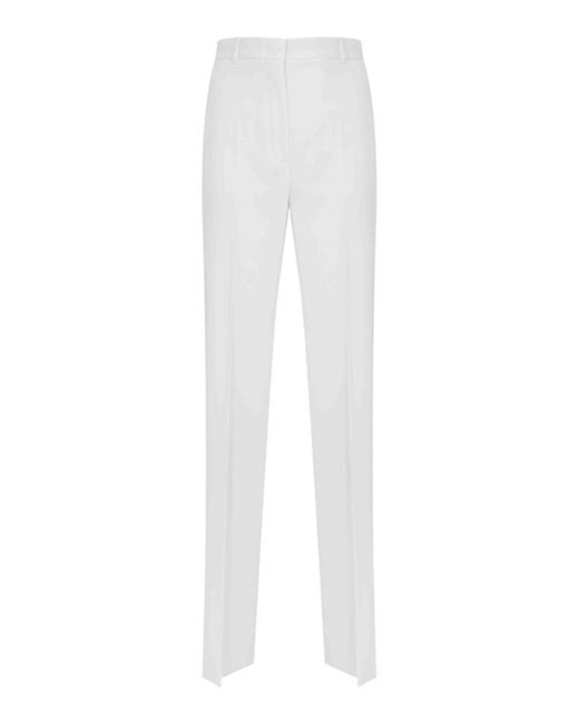 Max Mara White Mstquasar Trousers