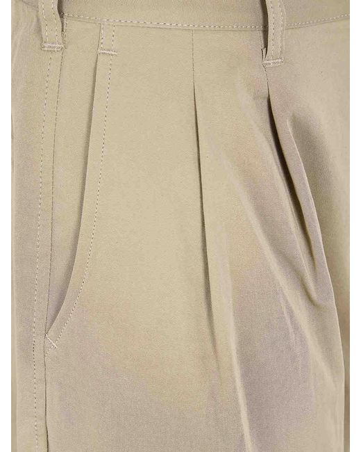 Comme Des Garcons Hommes Plus Natural Light Cotton Double Pinces Trousers for men
