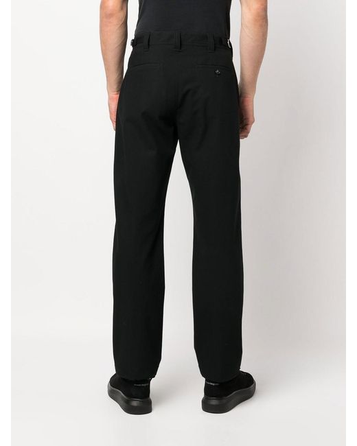 McQueen Black Organic Cotton Trousers for men