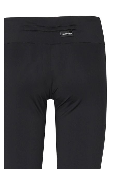 Courreges Black Jersey Scuba Pants
