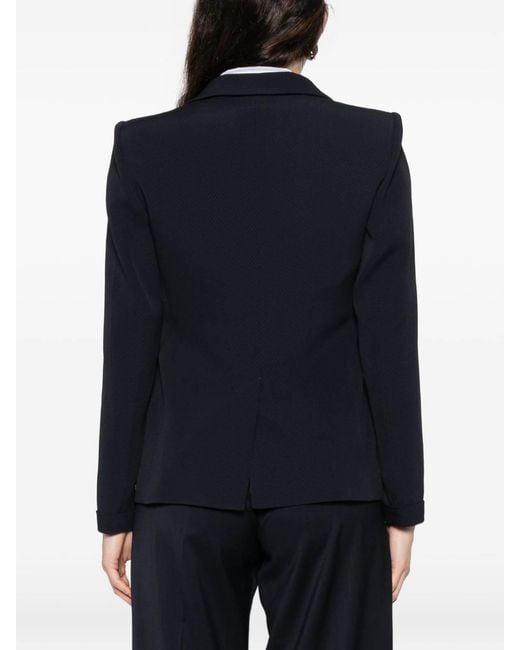 Emporio Armani Black Double-Breasted Blazer Jacket