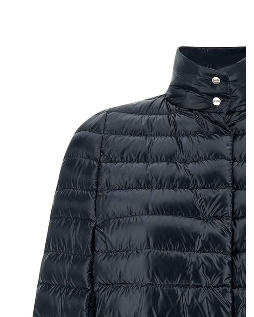 Herno Blue Cape Down Jacket