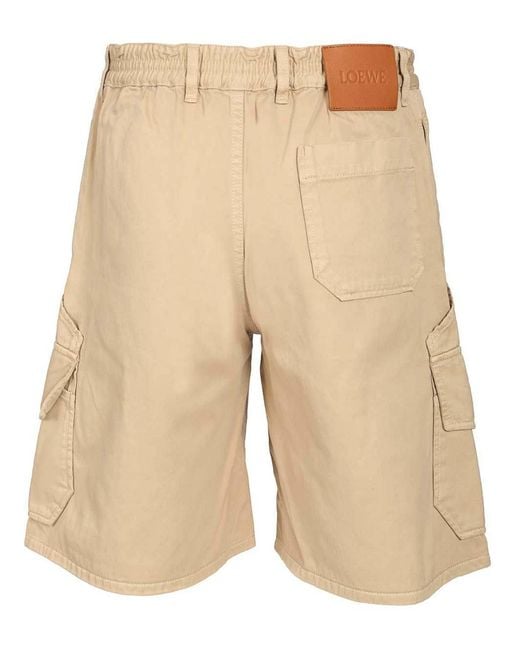 Loewe Natural Cargo Shorts for men