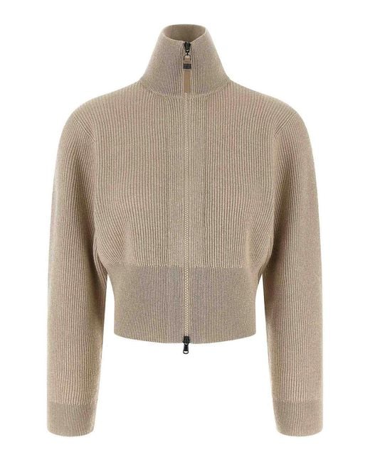 Brunello Cucinelli Natural 'Sparkling' Cardigan