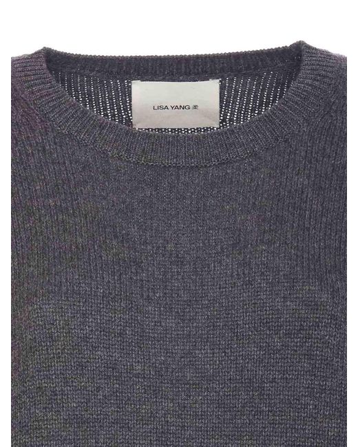 Lisa Yang Gray Mila Sweater
