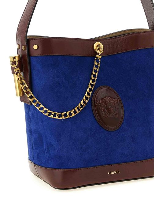 Borsa A Secchiello Piccola di Versace in Blue
