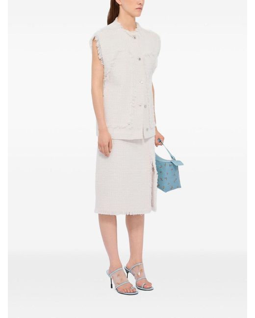 MSGM White Sleeveless Vest