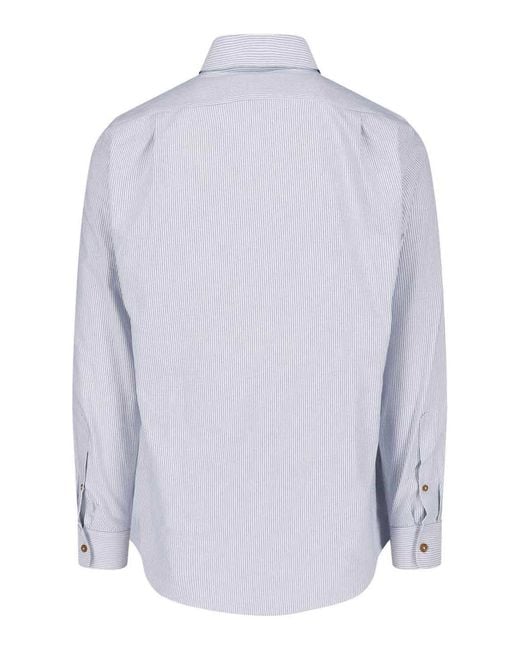 Vivienne Westwood Blue Two Button Krall Shirt for men
