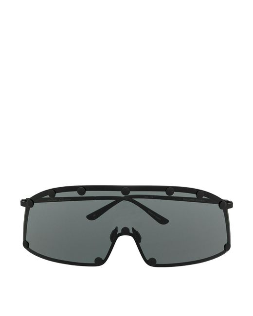 Rick Owens Gray Metal Oversized Sunglasses