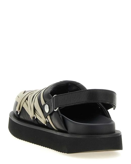 Rick Owens Black Sabots for men