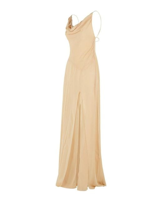 Blumarine Natural Viscose Dress