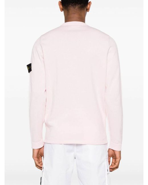 Stone Island Pink T-shirt With Patch for men