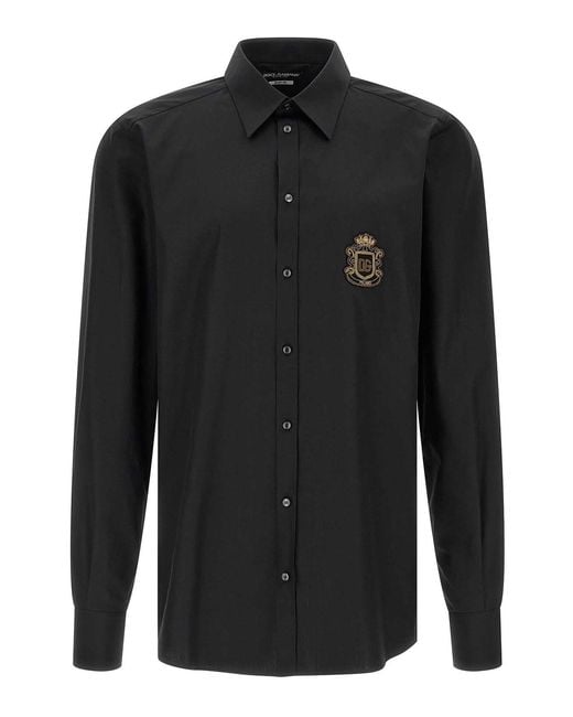 Dolce & Gabbana Black Martini Shirt for men