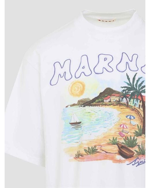Marni White T-Shirt for men