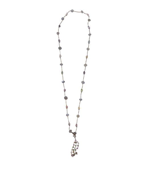 Sharing White Long Natural Necklace