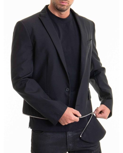 Les Hommes Black Jacket for men