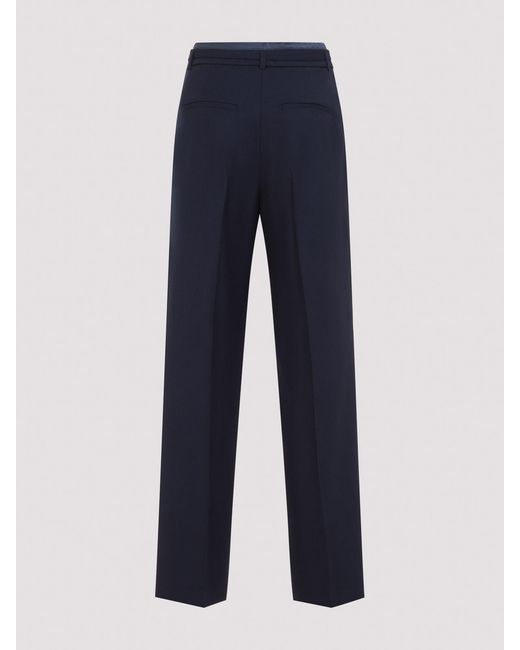 Peserico Blue Belted Pants