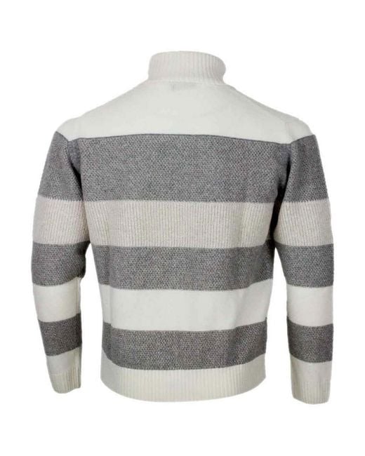 Barba Napoli Gray Sweater for men