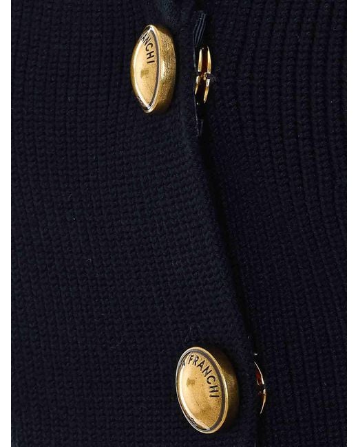 Elisabetta Franchi Blue Knitted Sweater
