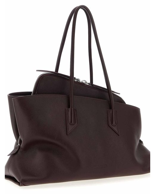The Attico Brown La Passeggiata Medium Shoulder Bag