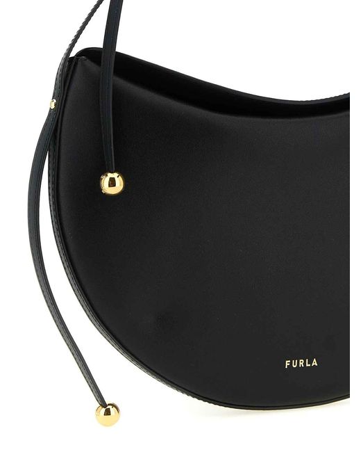Furla Black Small Shoulder Bag