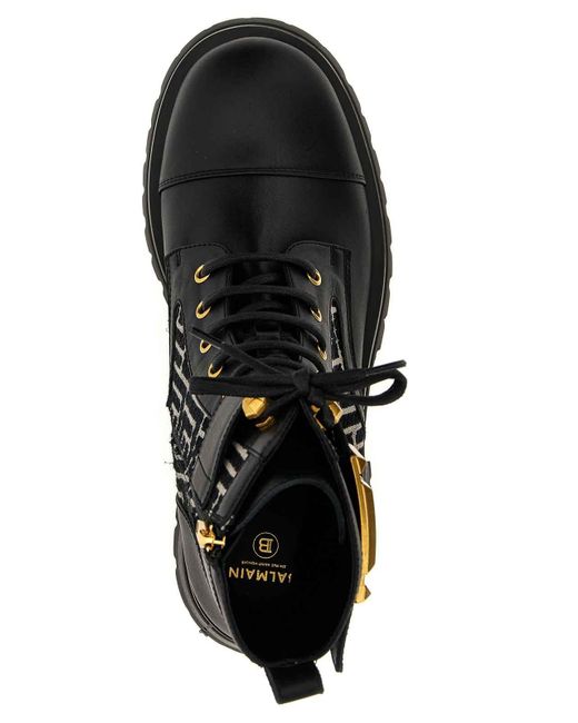 Balmain Black Charlie Ankle Boots