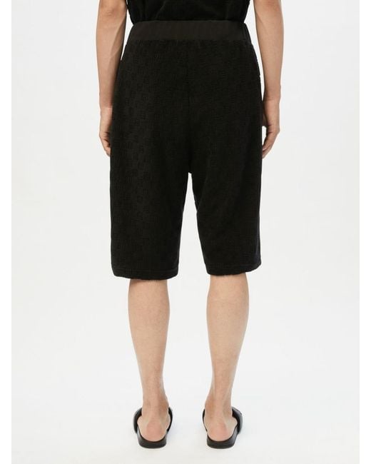 Ambush Black Cotton Logo Sweat Shorts for men