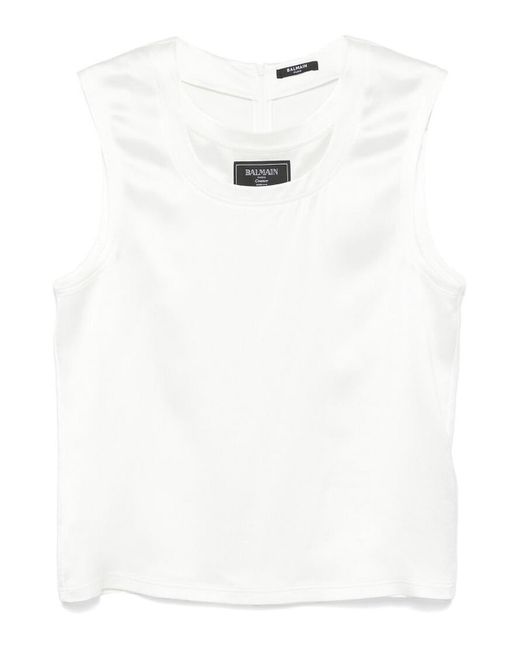 Balmain White Sweater for men