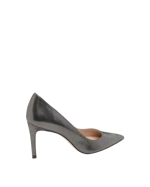 Stuart Weitzman Gray Stuart Power Decollete