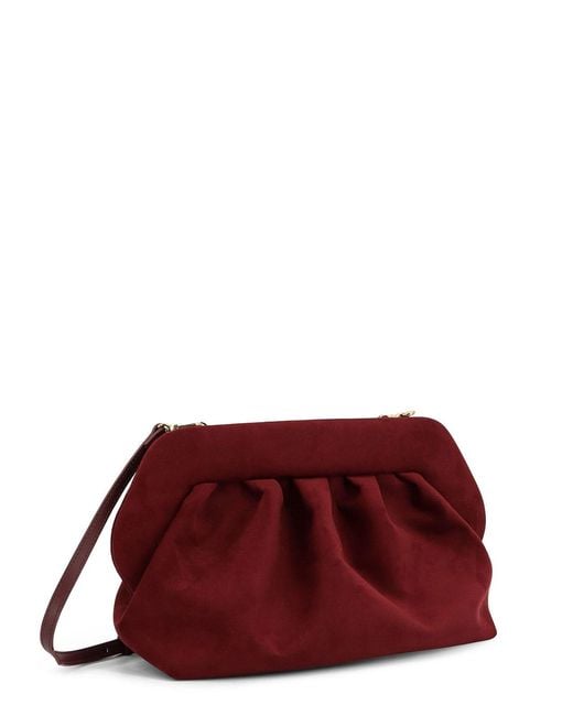 THEMOIRÈ Purple Bios Suede Shoulder Bag