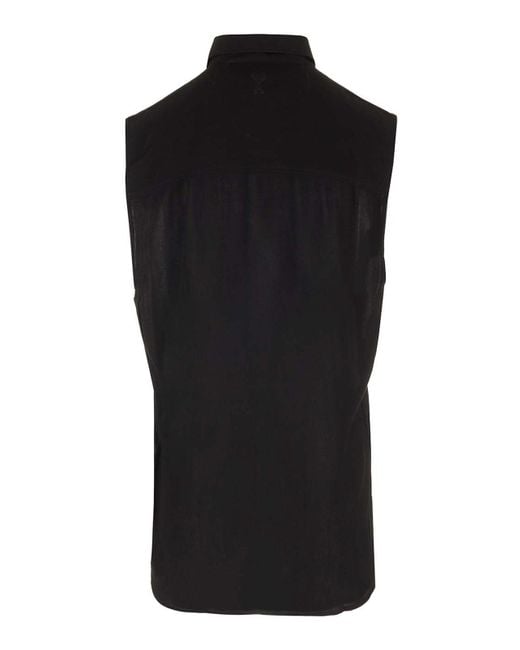 AMI Black Top Viscose Cracks