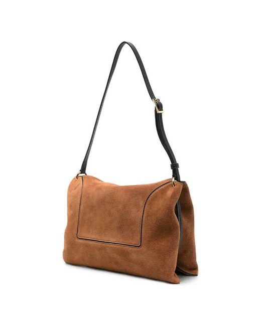 Wandler Brown Penelope Suede Shoulder Bag