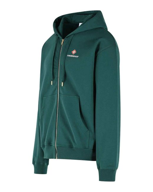 Casablanca Green Cotton Sweatshirt for men