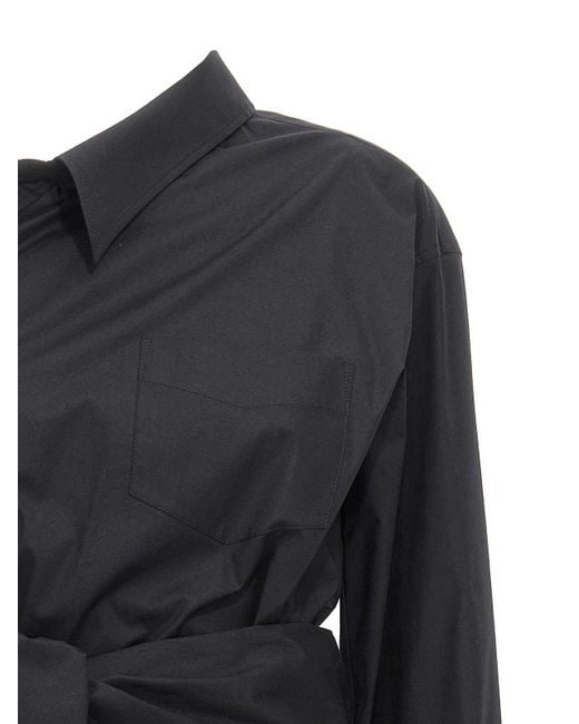 Moschino Blue One-Shoulder Shirt