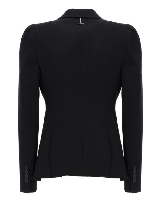 McQueen Black Single-Breasted Jacket