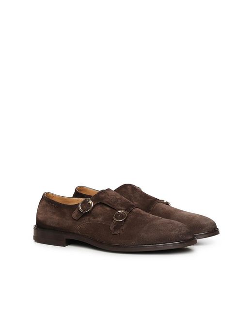 Alexander Hotto Brown Suede Loafers for men
