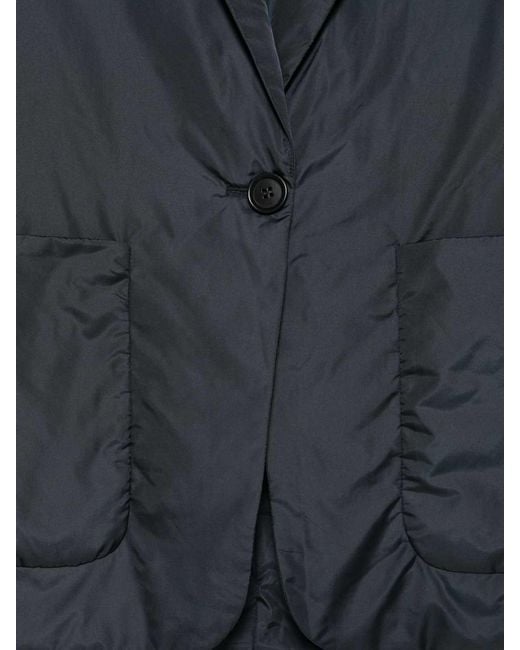 Aspesi Blue Notched-Lapel Blazer