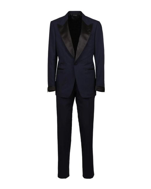 Tom Ford Blue Breasted Tuxedo Suit for men
