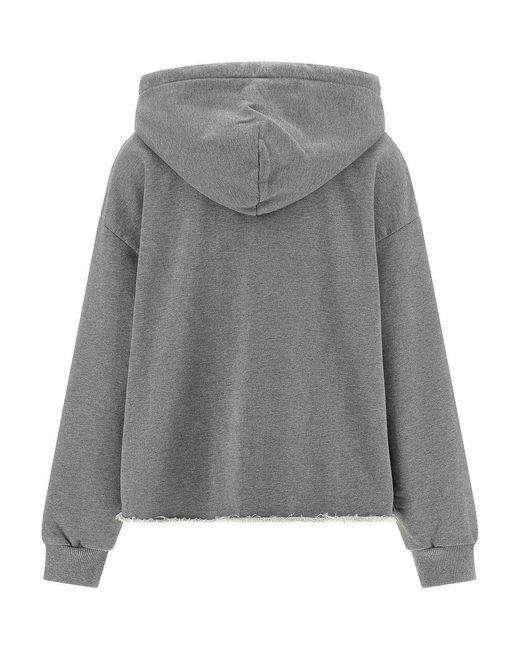 MM6 by Maison Margiela Gray Spray Hoodie