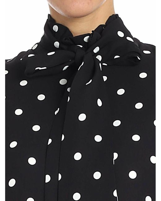 Vivetta Black Polka Dot Blouse
