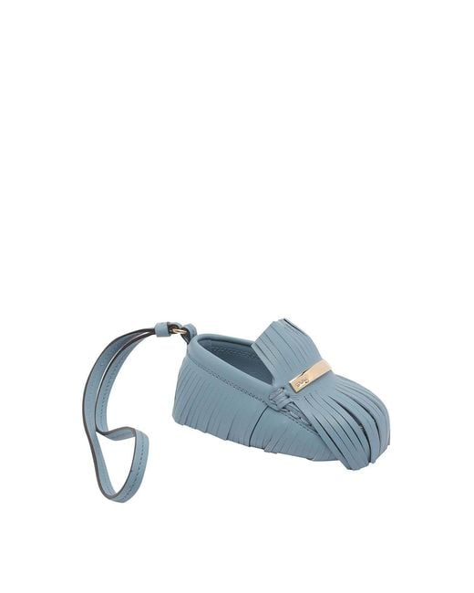 Tod's Blue Leather Gommino Charm