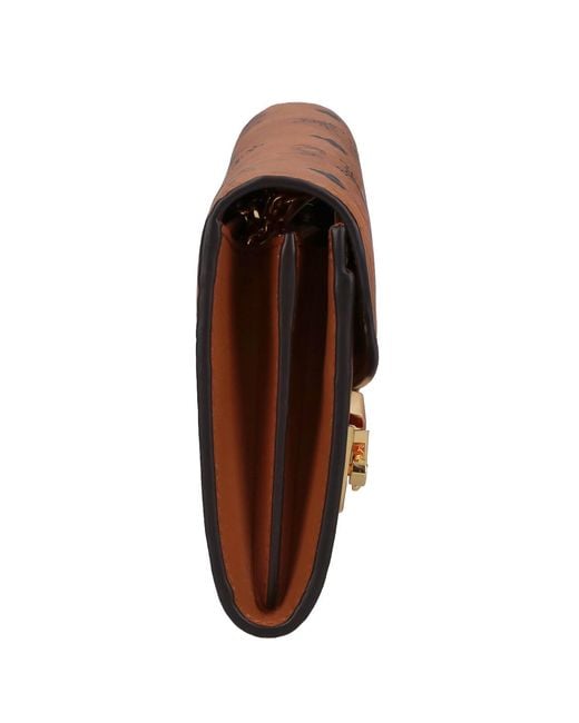 MCM Brown Chain Wallet