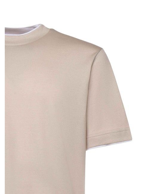 Eleventy White Cotton T-Shirt for men