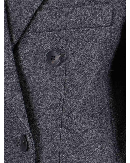 Isabel Marant Gray Double -Breasted Coat