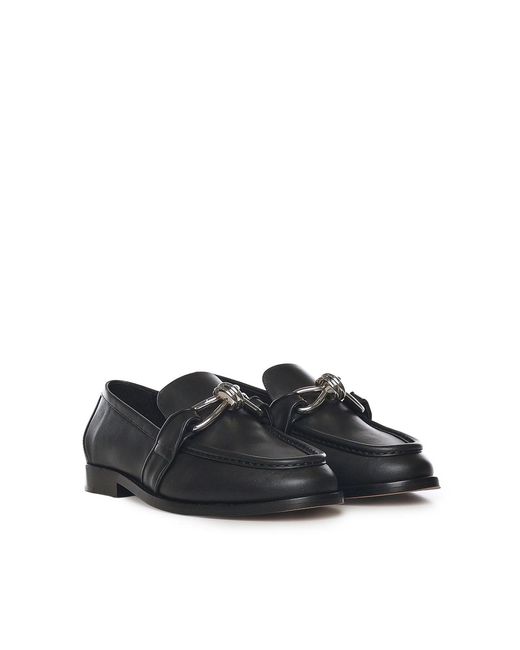 Bottega Veneta Gray Astaire Leather Loafers for men