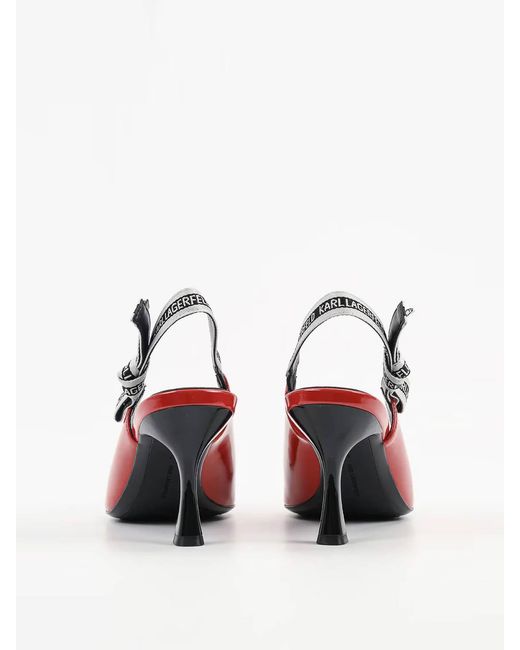 Karl Lagerfeld Red Sienna Ribbon Sling