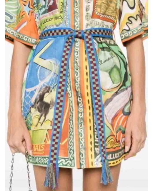 ALÉMAIS White Lucky Pace Mini Dress
