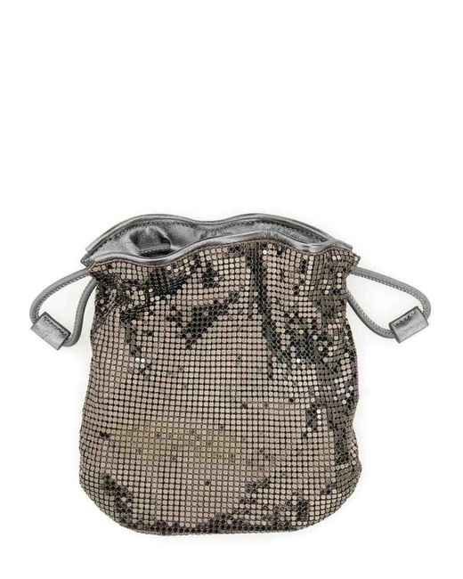 Anya Hindmarch Gray Pouch In Mesh