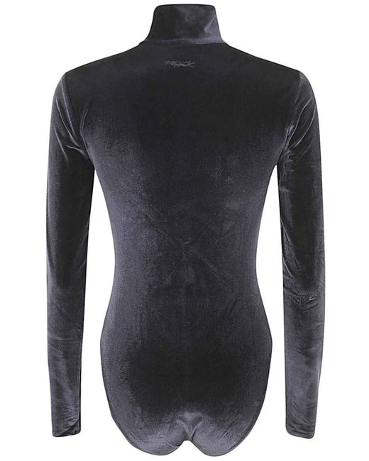 Filippa K Black Velvet Zip Body